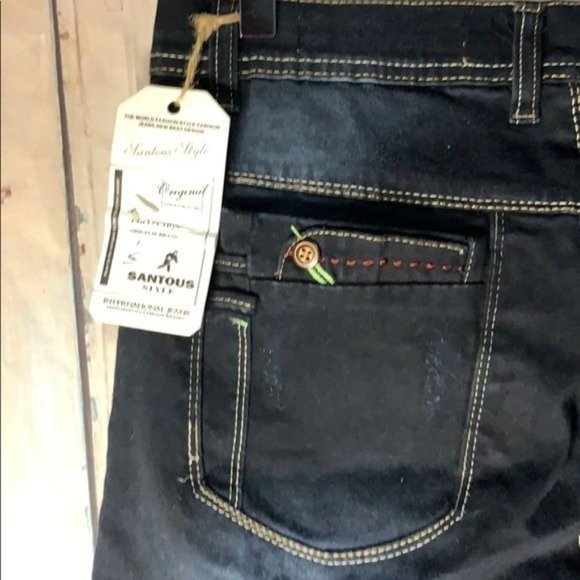 Internation Jeans Santous Style Jeans Size 36 Button Fly Inseam 26 Short - Picture 8 of 11
